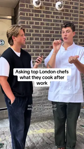 Asking top London chefs what they cook after work @alnashcomedy @Ania Magliano @SirJackKnightley 