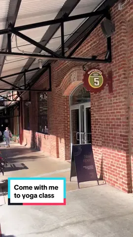 Before I had kids I practiced yoga daily. It has taken time but I’m slowly getting back to it. So happy one of my favorite studios has moved to one of my favorite spots in town! Obviously had to stop at Parker & Otis after to grab an iced latte for my walk back.  #durhamnc #yoga #bullcity #yogastudio 