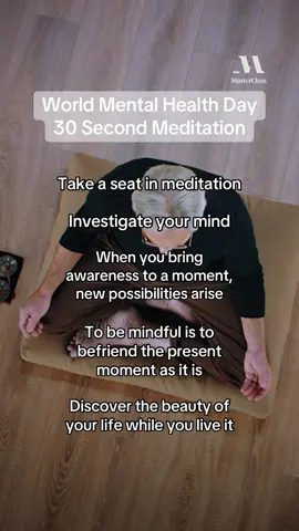 Check on your loved ones and check on yourself ♥️ Guided meditation with Jon Kabat-Zinn 🌊  #worldmentalhealthday #MentalHealth #mentalhealthmatters 