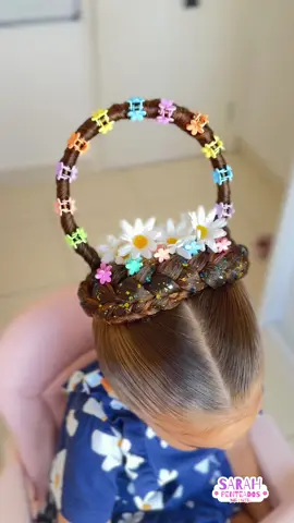 Cabelo MalUcO “cesta de flores” 🧺🌼 Salva para fazer ai também! #cabelomaluco #crazyhair #penteadoinfantil 