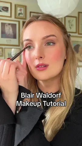 Blair Waldorf makeup tutorial from the blonde blair waldorf ✨ #blairwaldorf #makeuptutorial #fallmakeup 