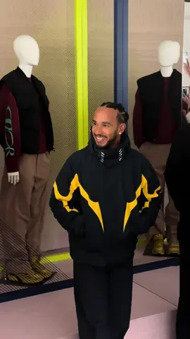 Lewis Hamilton visits the launch of his collab with dior  #lewishamilton #dior 
