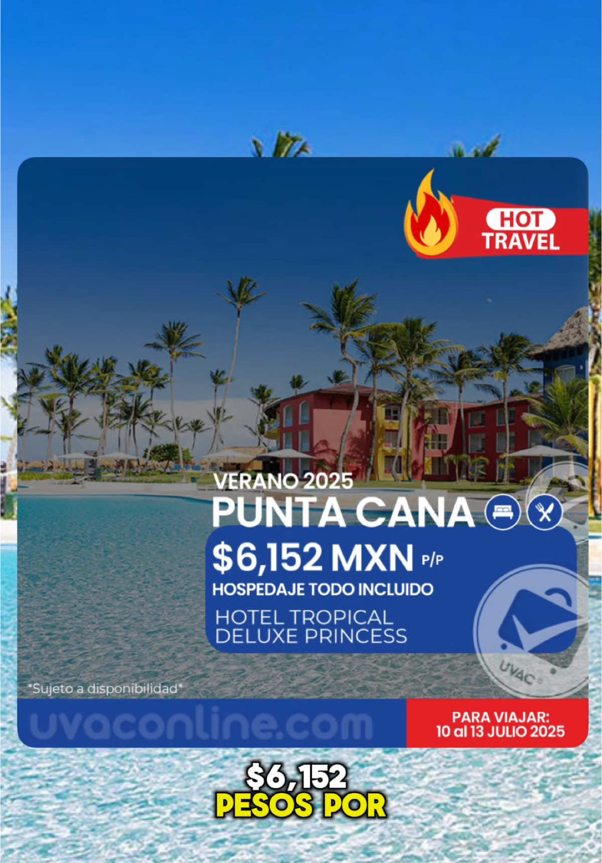 VERANO 2025 EN PUNTA CANA 🔥🌴 . . #puntacana #todoincluido #republicadominicana #caribe #hermoso #fy 