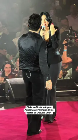 Fan de su relación 🫰🏻 @Christian Nodal y @Angela Aguilar :) cantando juntos en las Fiestas de Octubre 2024 de #Guadalajara #FiestasDeOctubre #Palenque #Foragido #PalCoraTour #nodal #viraltiktok #fyp #foryou #foryoupage #méxico 