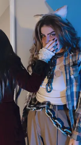 i eat this trend up every time i see it on my fyp, i will never get tired of it 🤭 #vampire #werewolf #halloween #oc #cosplay #sapphic @Ava 
