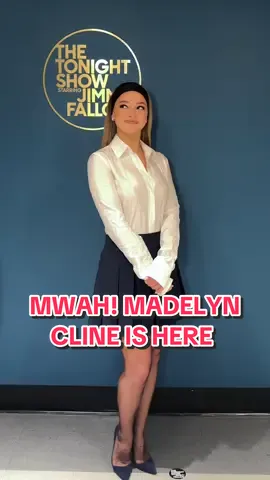 mwah! ✨ @Maddie Cline is here! #FallonTonight #TonightShow #MadelynCline #OuterBanks 