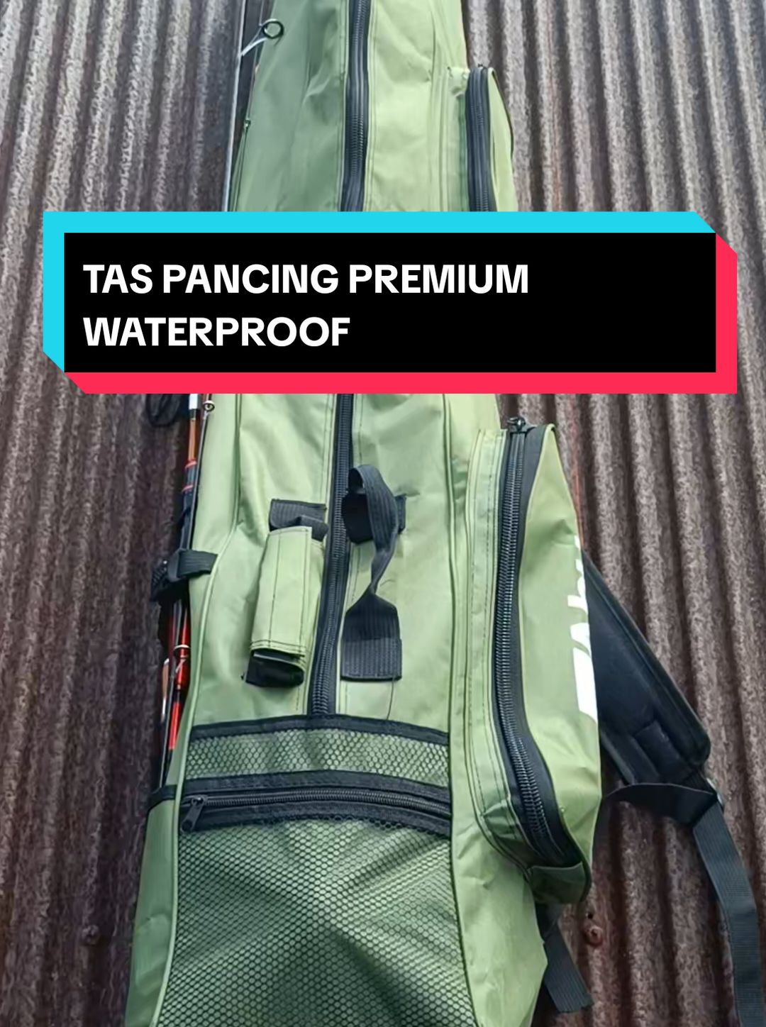 Tas pancing premium big size abu Garcia waterproof#taspancing #wibgajian #promoguncang1010 #gilagilajualan #racuntiktok 