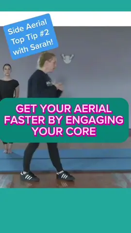 Carrying on with the Acrobatic Arts side aerial throwback series….  Personally I love a “Grombatima” 😂 Caption Generation with dance terms is free entertainment  Get your aerial faster (much much faster) by simply engaging your core. A tight body makes you more powerful. Don’t believe it? Do you think weightlifters are lifting thousands of pounds by not activating their core? Defs not. You’ll save leaps and bounds of aerial progress time by making this simple correction in your dancers or applying it if you are a dancer.  Plus nobody likes throwing a noodle. 🍜  #sideaerials #sideaerialtips #acrotricks #acroteacher #acroteachers #aerial 