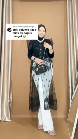 Membalas @taurusgirl_ spil sini🖤🛒#outfitkondangan #outerbrukat #fyp 