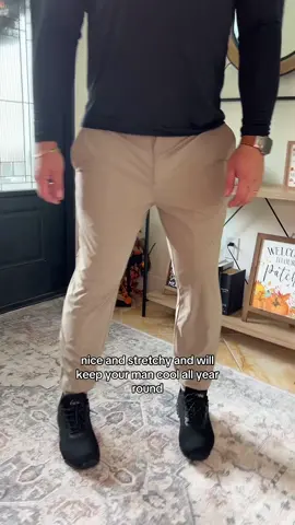 These pants are super stretchy & cooling🧊  We were trying not to laugh😂 #menswear #mensfashionwear #menspants #menstyle #men #fashion #review #tiktokshopfinds #fyp 