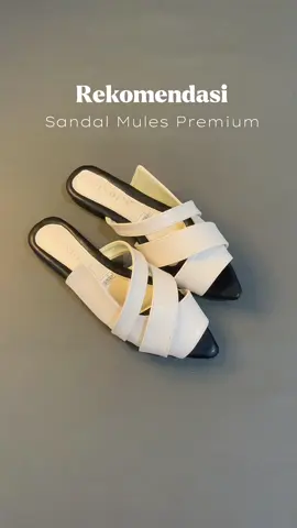 🤍🤍 #racuntiktok #sandalwanita #sandalmules #sandalslipon #sandal #fyp 