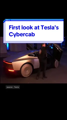 Here's Elon getting in the Tesla Cybercab. It's driving him through the Warner Bros film lot. #tesla #elonmusk #robotaxi #ev #cartok #techtok 