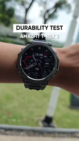 Ragu dengan ketahanan Amazfit T-Rex 3? Mari kita uji coba. Dengan bahan material layar gorilla glass, goresan bahkan benturan keras tidak akan merusak layar. Di desain untuk tahan akan cuaca dengan suhu ekstrim, T-Rex 3 siap untuk nemenin segala petualangan yang tidak akan berakhir! Tunggu apalagi?! Sudah terbukti kan! 🔥 #DiscoverAmazing #JourneyAmazfit #UnlockYourPotential #FitnessGoals #amazfitindonesia #amazfittrex3 