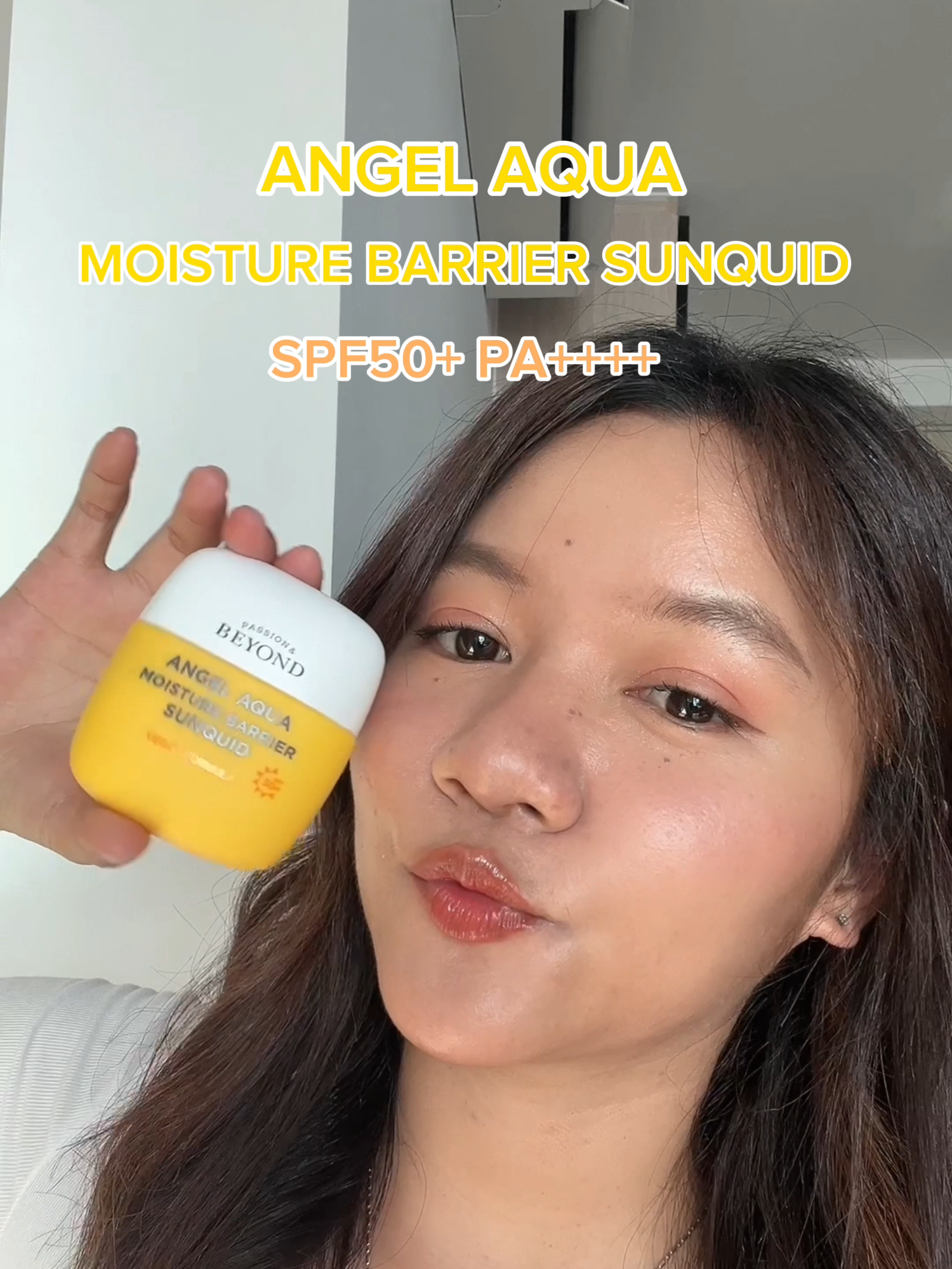 💛 #SUNQUID กันแดดวีแกนเนื้อลิควิด เนื้อบางเบา เกลี่ยง่าย ไม่กวนเมคอัพ  #BeyondTH #BeyondAngelAqua #veganskincare