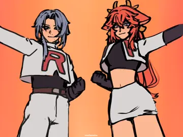TEAM ROCKET #yaemiko #ayatokamisato #GenshinImpact #pokemon #teamrocket #art #animation 