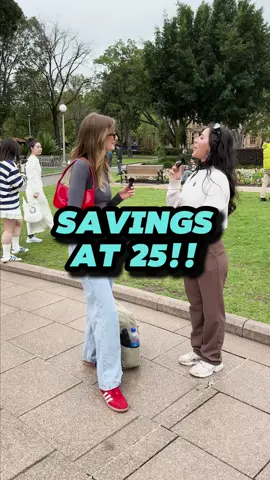What do you have in the bank at 25? 💰 #streetinterview #interview #savings #australia #property #sydney #money #agevssavings