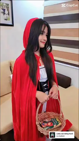 my little red riding hood ❤️ congrats my ate @Tiffany Kaye F. Manaoat 🥰 #StoryTelling #BookCharacterCostume #2ndPlacedInGrade6