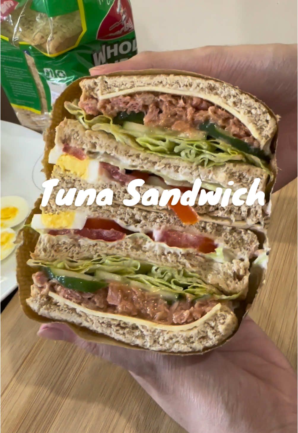 Tuna sandwich. Perfect baon idea! #clubhouse #sandwich #tunasandwich #sandwichrecipe #sandwichtiktok #wrapper