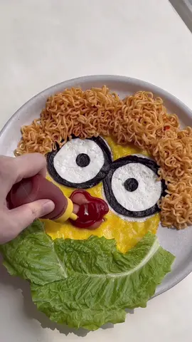 Minions Ramen Burrito 🌯 #부리또 #또띠아 #라면 #burrito #tortilla #ramen #lunchboxideas 