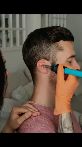 Intensive care and hair removal on the ear #asmr #femaleasmr #ear #hairremoval #ears #asmrroleplay #care 
