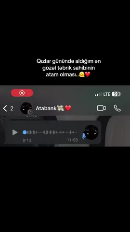 Xoşbəxtliyim🥹🫠❤️ #firayy #11ekimdünyakızçocuklarıgünü #fyp #ata 