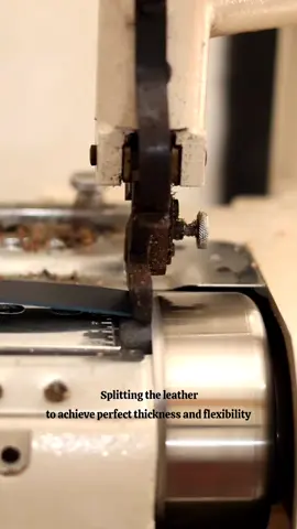 This is how we got a perfect thickness. #craftsman #crafting #bespokeleather #handmadewatchstrap #handmadeleather #bespokewatchstrap #customwatchstrap #customleatherwatchstrap 