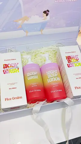 Conbo này siu tinh tế lun ó #xuhuong  #fivegrains #fivegrainsvietnam #setquatang2010 #kemduongbody #suatamtrangda 