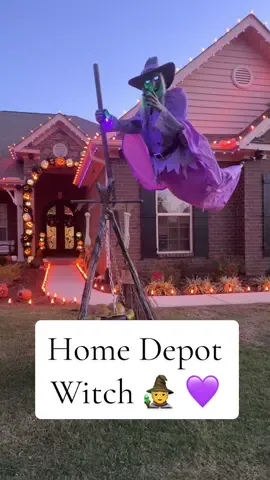 Our @The Home Depot is still my favorite Halloween decoration of ours ! 🧙💜 #halloween2024 #homedepotwitch #12ftwitch #homedepothalloween #floatingwitch #flyingwitch #halloweendisplay #c9christmaslights @blakebeckmann1 