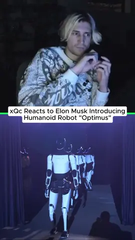 xQc Reacts to Elon Musk Introducing Humanoid Robot 