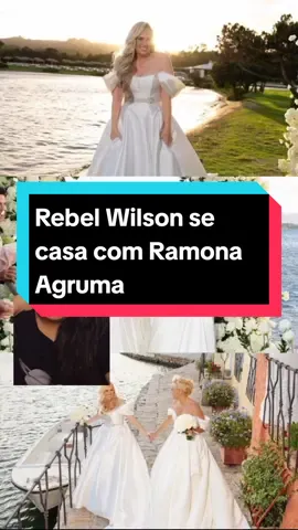 Rebel Wilson, a estrela de Escolha Perfeita, se casa com a empresária Ramona Agruma! 😍🏳️‍🌈 #rebelwilson #aescolhaperfeita #lgbtq #casamento #casamentolgbt 