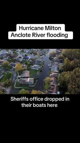 The flooding from these rivers is worse than the storm surge from Milton right now. #hurricane #hurricanemilton #hurricanedamage #ancloteriver #flood 