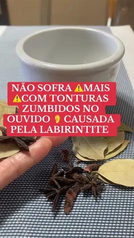 #receitacaseira#labirintiti#tonturas #zumbidosnosouvidos 