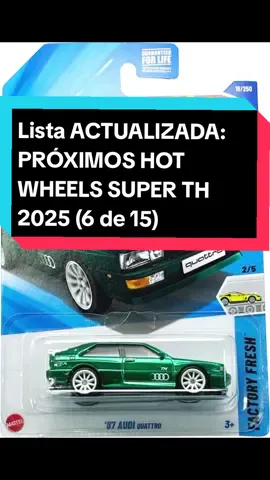 🚨 ACTUALIZACIÓN: Así va la lista de los primeros Hot Wheels SUPER TH Linea Básica para el año 2025 (se muestran 6 modelos diferentes de 15 posibles para el año 2025) @MattelCreations @tiendasuniversal @Jugueterías  TOYS @mattel #lodescubrientiktok #parati  #hotwheelscostarica #parati #lodescubrientiktok #mattel #hotwheelsdaily #hotwheelshunter #hotwheelsindonesia #hotwheelsmalaysia #hotwheelstrack #hotwheelscollector #hotwheelscollections #hotwheels #hotwheel #mexico🇲🇽 #viraltiktokvideo #mexico #customhotwheels  #hotwheelsmalaysia #formula1 