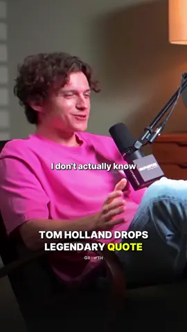 Tom Holland Drops a Legendary Qoute. #qoutes #inspirational #haters