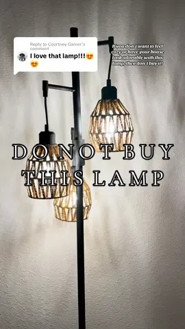 Replying to @Courtney Garner #fyp #FallDealsForYou #lamp #light #boho #rattan 