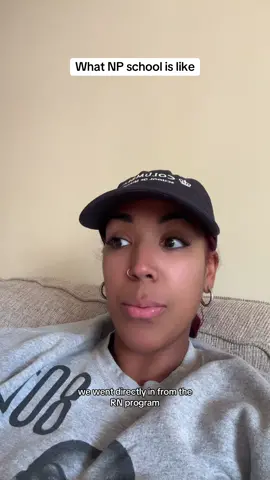 Some thoughts on how different an NP program is from a BSN/ASN Program. I am so used to thinking like a nurse and structured exams similar to the NCLEX that these NP boards are definitely going to be a shift in my thinking.  Any new grad NP’s, or nurses that are planning to go the NP route? I’m interested in connecting with yal (total sidebar lol)  #np #npschool #npstudent #dnp #dnptiktok 
