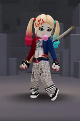 harley quinn ❤️🃏💙 matching w my friend >< #roblox #robloxoutfit #robloxavatar #fashion #fypシ゚ #halloween #harleyquinn 