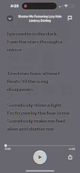Shatter Me Lyrics#CapCut #lindsaystirling #lzzyhale #shatterme #shattermelindseystirling #Music #spotifylyrics #ryanreynoldsishot 