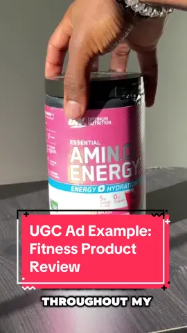 UGC Fitness Supplement Ad Example: Product Review  #Fitness #ugccreator #ugc #ugcexample #blackmen #health #wellness #workout 