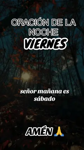 Oración de la Noche de hoy Viernes #Dios #feliz #noche #viernes #oracion #jesus #buenasnoches #descanso #Amen #paratii 