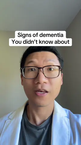 Dementia is more than just memory loss. Here are 5 unexpected signs that most people do not know. #neurology #dementia #memory #doctor #brainbealth 