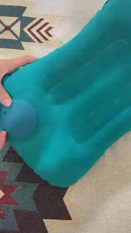 Inflatable Travel Pillow Press type inflatable pillow outdoor camping portable comfortable#foryou #goodthing 