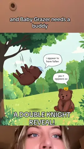 TODAY’S REVEAL COMES WITH A BEAR-Y CUTE SURPRISE! #huahua #moodeng #pesto #knightsoftherotundtable #babyanimals #alaska #fatbearweek #hubert #queengrazer #knights 