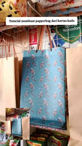 Tutorial membuat papperbag dari kertas kado #tutorial #cara #papperbag #simpel #ide #kreatif #fyp 