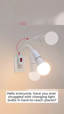 E27 Plug in Wall Light Socket Adapter Lamp Bulb Extension Holder (BULB NOT INCLUDED) #trending #fyp #viral #buynow #engagement