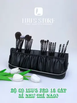 ❌❌  HOT HOT NÈ KHÁCH IU ƠI   Bộ cọ make up cá nhân của LUU'S Pro siêu hot về thêm bao la rồi cả nhà yêu ơi 🥰.    Bộ cọ đầy đủ các dáng cọ với 16 cây cọ cho các Bạn sử dụng không phải mua thêm cọ lẻ đâu ạ. Mới ra mắt nhưng em ấy được rất nhiều Bạn make up khen ngợi ❤️.    Thiết kế sang trọng, đẹp mắt và đặt biệt rất chất lượng, zá lại iu thương chỉ vài trăm thôi ạ 🥰.  Khách iu nhanh tay i..b LUU'S ngay nhoa 💋💋