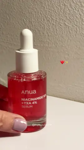 Achieve bright and clear skin using ANUA Serum 💗 it can improves my skin tone, reduce blemishes, and provides hydration✨💯 really love itt! #anua #anuaserum #anuaniacinamideserum #koreanskincare 