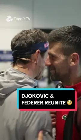 “Hey! Old Man!” 🤣 Djokovic & Federer reunite in Shanghai . #tennis #tennistv #atp #sport 