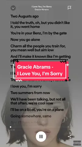 Gracie Abrams - I Love You, I'm Sorry (3D Sound) | #gracie #gracieabrams #iloveyouimsorry #iloveyouimsorrygracie #iloveyouimsorrygracieabrams #thesecretofus #thesecretofusgracieabrams #fyp #fypジviral #fypage #fyppppppppppppppppppppppp #fypp #lyric #lyrics #musicvibe #musicvibes 