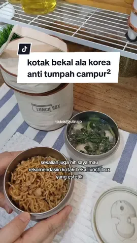 Satu set kotak Bekal Lunch Box Aesthetic ala Korea, bahan stainless anti tumpah anti campur #kotakbekal #kotakbekalantitumpah #lunchbox #kotakbekalstainless  #lunchboxantitumpah #kotakmakanstainless #kotakmakan 